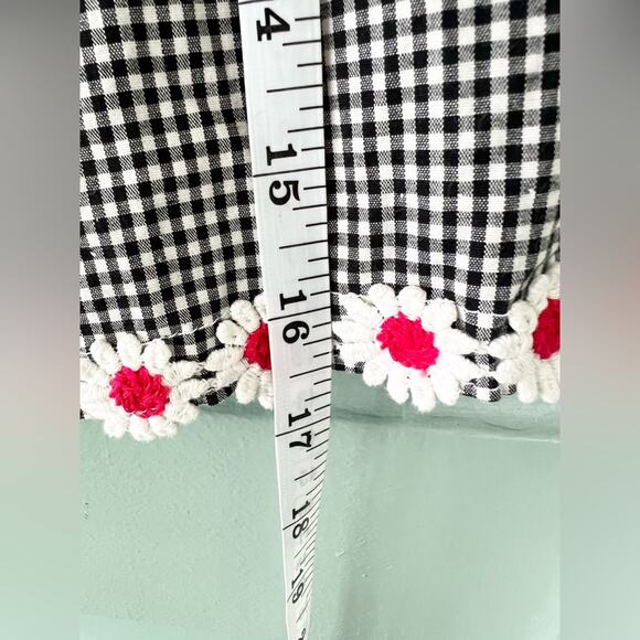 Vintage y2k gingham mini skirt dairy chain hem preppy girly soft girl summer 6 - Picture 5 of 7